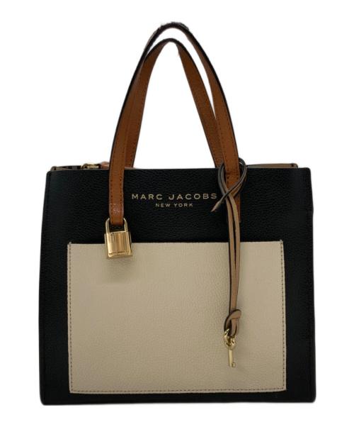 MARC JACOBS（マークジェイコブズ）MARC JACOBS (マークジェイコブズ) ハンドバッグ ブラック×ベージュの古着・服飾アイテム
