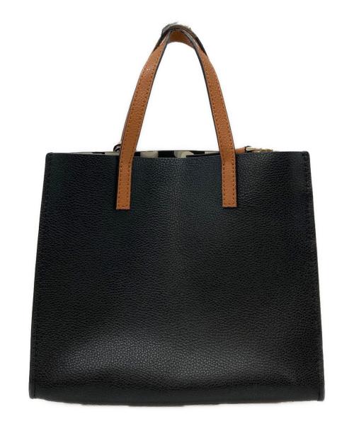 MARC JACOBS（マークジェイコブズ）MARC JACOBS (マークジェイコブズ) ハンドバッグ ブラック×ベージュの古着・服飾アイテム