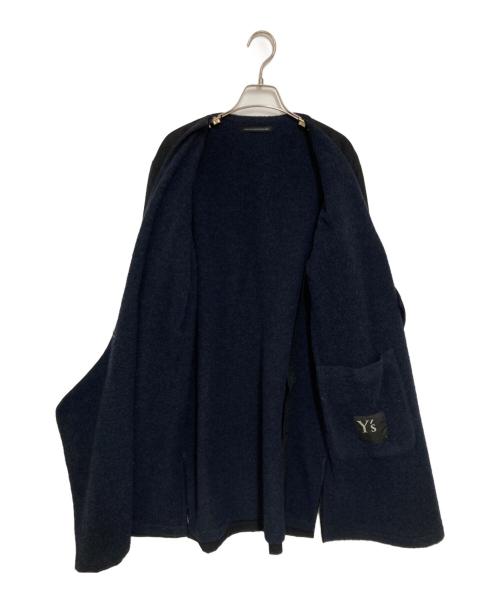 Y's（ワイズ）Y's (ワイズ) ノーカラーガウンコート ブラック サイズ:1の古着・服飾アイテム