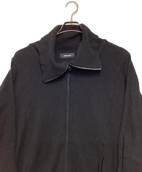 ZUCCA（ズッカ）ZUCCA (ズッカ) ニットジャケット ブラック サイズ:Mの古着・服飾アイテム