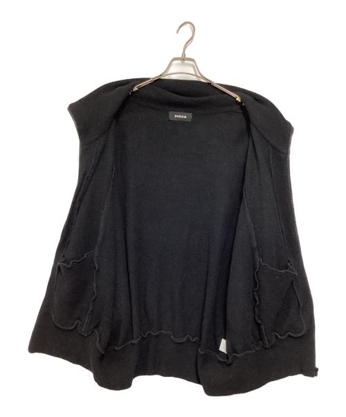 ZUCCA（ズッカ）ZUCCA (ズッカ) ニットジャケット ブラック サイズ:Mの古着・服飾アイテム