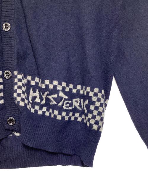 Hysteric Glamour（ヒステリックグラマー）Hysteric Glamour (ヒステリックグラマー) カシミヤニットカーディガン ネイビー サイズ:Mの古着・服飾アイテム