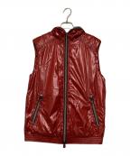 DUVETICAデュベティカ）の古着「ナイロンフーデットベスト」｜レッド