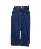 jiedaジエダ）の古着「USED WIDE DENIM PANTS（ユーズドワイドデニムパンツ）」｜ブルー