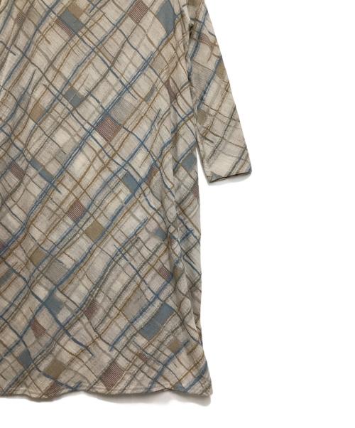 JURGEN LEHL（ヨーガンレール）JURGEN LEHL (ヨーガンレール) ウールチェックワンピース ブラウン サイズ:Mの古着・服飾アイテム