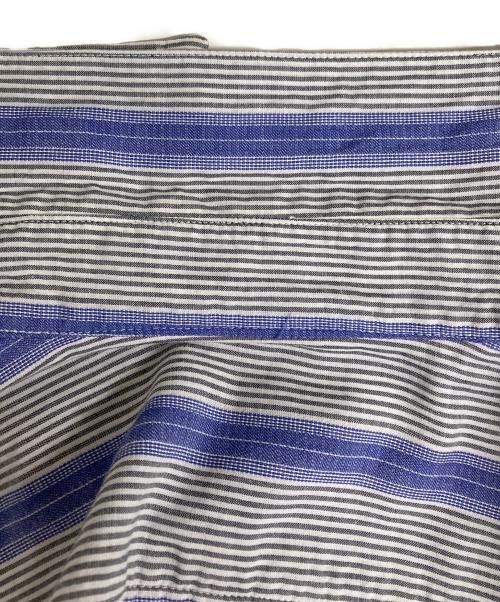 DRIES VAN NOTEN（ドリスヴァンノッテン）DRIES VAN NOTEN (ドリスヴァンノッテン) クレイジーストライプシャツ ブルー×グレー サイズ:48の古着・服飾アイテム