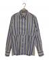 DRIES VAN NOTEN（ドリスヴァンノッテン）の古着「クレイジーストライプシャツ」｜ブルー×グレー