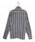 DRIES VAN NOTEN (ドリスヴァンノッテン) クレイジーストライプシャツ ブルー×グレー サイズ:48：12000円
