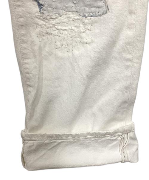 POLO RALPH LAUREN（ポロ・ラルフローレン）POLO RALPH LAUREN (ポロ・ラルフローレン) ダメージ加工デニムパンツ ホワイト サイズ:33/30の古着・服飾アイテム