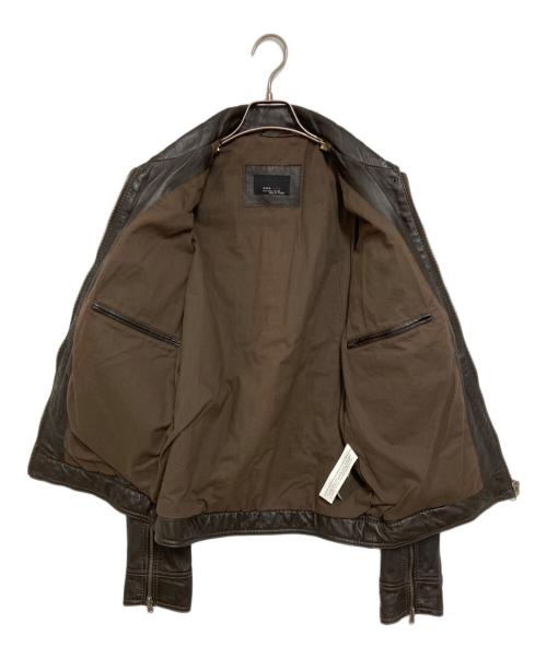 ZARA（ザラ）ZARA (ザラ) レザージャケット ブラウン サイズ:Lの古着・服飾アイテム