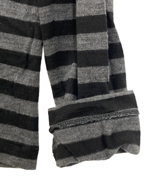 tricot COMME des GARCONS（トリココムデギャルソン）tricot COMME des GARCONS (トリココムデギャルソン) ボーダーニット グレー×ブラック サイズ:FREEの古着・服飾アイテム