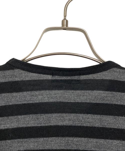 tricot COMME des GARCONS（トリココムデギャルソン）tricot COMME des GARCONS (トリココムデギャルソン) ボーダーニット グレー×ブラック サイズ:FREEの古着・服飾アイテム