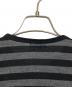 中古・古着 tricot COMME des GARCONS (トリココムデギャルソン) ボーダーニット グレー×ブラック サイズ:FREE：6000円