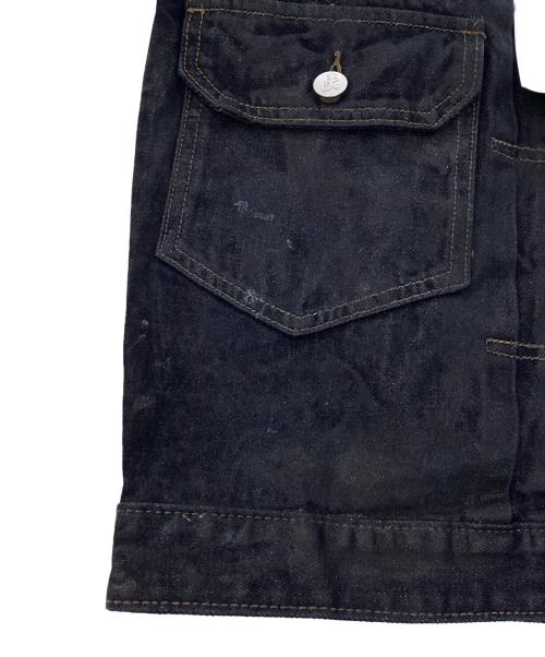 FEINICKO（フェイニコ）FEINICKO (フェイニコ) バックペイントコーティングデニムジャケット インディゴ サイズ:Sの古着・服飾アイテム