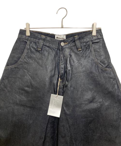 FEINICKO（フェイニコ）FEINICKO (フェイニコ) コーティングバギーデニムパンツ インディゴ サイズ:Mの古着・服飾アイテム
