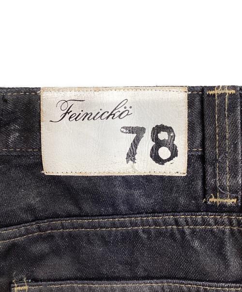 FEINICKO（フェイニコ）FEINICKO (フェイニコ) コーティングバギーデニムパンツ インディゴ サイズ:Mの古着・服飾アイテム
