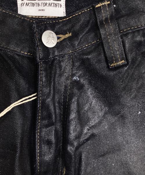 FEINICKO（フェイニコ）FEINICKO (フェイニコ) コーティングバギーデニムパンツ インディゴ サイズ:Mの古着・服飾アイテム