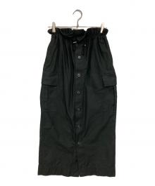 SACRA（サクラ）の古着「VINTAGE COTTON BACKSATIN SKIRT」｜ブラック