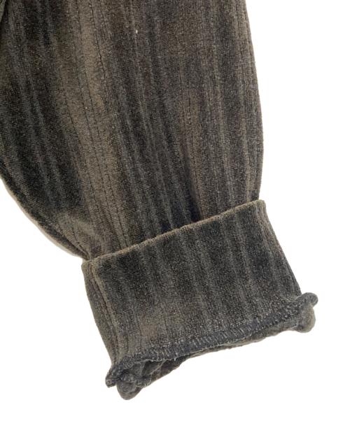 ISSEY MIYAKE MEN（イッセイミヤケメン）ISSEY MIYAKE MEN (イッセイミヤケメン) ベルベットモックネックリブカットソー ブラウン サイズ:FREEの古着・服飾アイテム