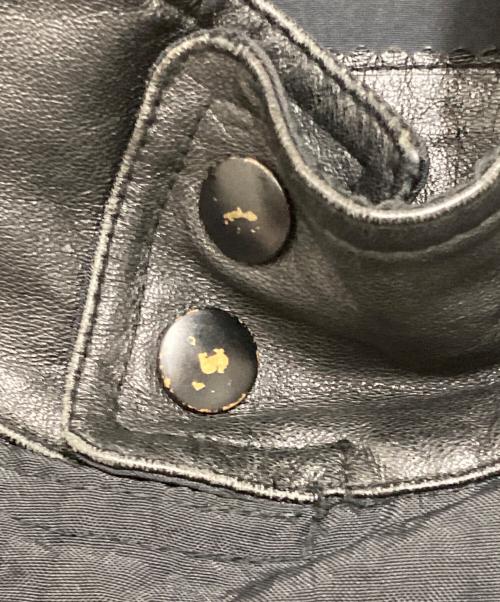 PUMA（プーマ）PUMA (プーマ) 異素材切替モータサイクルジャケット ブラック サイズ:5の古着・服飾アイテム