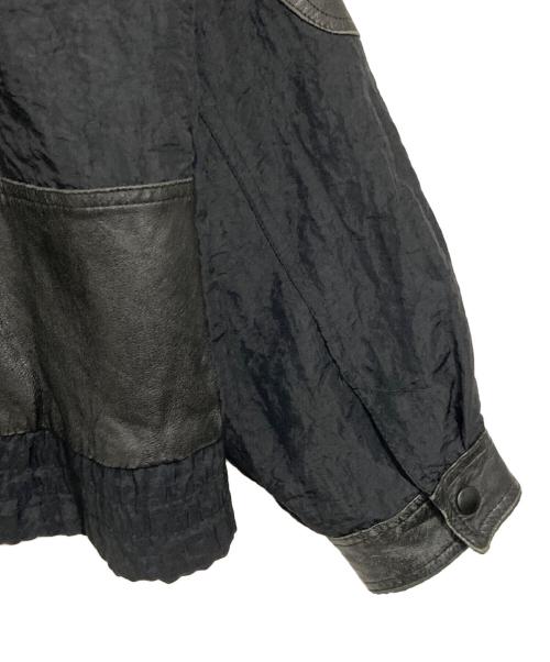 PUMA（プーマ）PUMA (プーマ) 異素材切替モータサイクルジャケット ブラック サイズ:5の古着・服飾アイテム