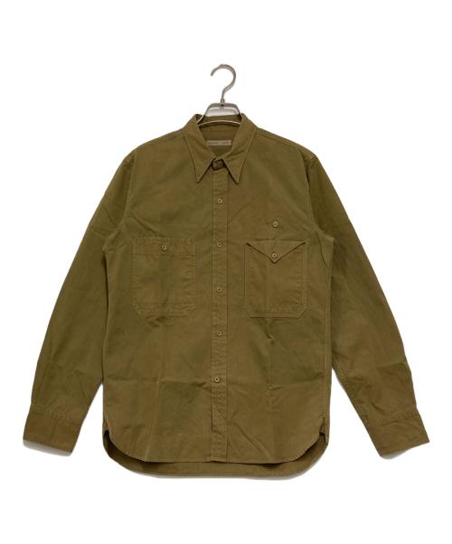 CHRISTOPHE LEMAIRE（クリストフ ルメール）CHRISTOPHE LEMAIRE (クリストフ ルメール) ワークシャツ ブラウン サイズ:2の古着・服飾アイテム