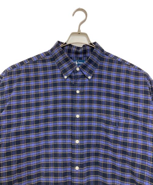 RALPH LAUREN（ラルフローレン）RALPH LAUREN (ラルフローレン) ボタンダウンシャツ パープル サイズ:XXLの古着・服飾アイテム