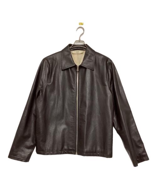 Sefr（セファ）Sefr (セファ) フェイクレザージャケット ブラウン サイズ:XLの古着・服飾アイテム