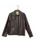 Sefr（セファ）の古着「フェイクレザージャケット」｜ブラウン