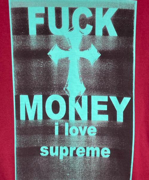 SUPREME（シュプリーム）SUPREME (シュプリーム) Fuck Money Tee/ファックモンキーティー レッド サイズ:Mの古着・服飾アイテム