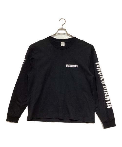 WACKO MARIA（ワコマリア）WACKO MARIA (ワコマリア) WASHED HEAVY WEIGHT LONG SLEEVE T-SHIRT  ブラック サイズ:Mの古着・服飾アイテム