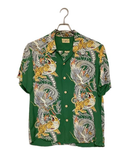 Sun Surf（サンサーフ）Sun Surf (サンサーフ) アロハシャツ グリーン サイズ:Mの古着・服飾アイテム