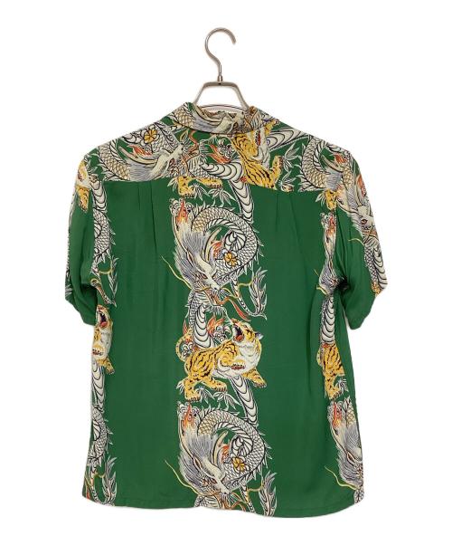 Sun Surf（サンサーフ）Sun Surf (サンサーフ) アロハシャツ グリーン サイズ:Mの古着・服飾アイテム