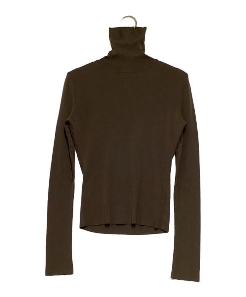 FOXEY BOUTIQUE（フォクシー ブティック）FOXEY BOUTIQUE (フォクシー ブティック) タートルネックニット ブラウン サイズ:38の古着・服飾アイテム