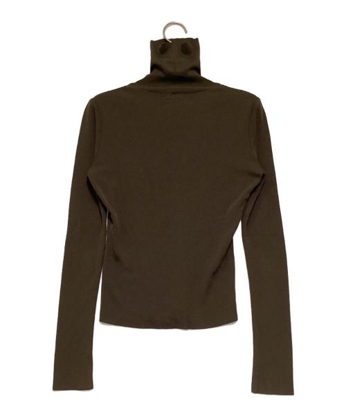 FOXEY BOUTIQUE（フォクシー ブティック）FOXEY BOUTIQUE (フォクシー ブティック) タートルネックニット ブラウン サイズ:38の古着・服飾アイテム