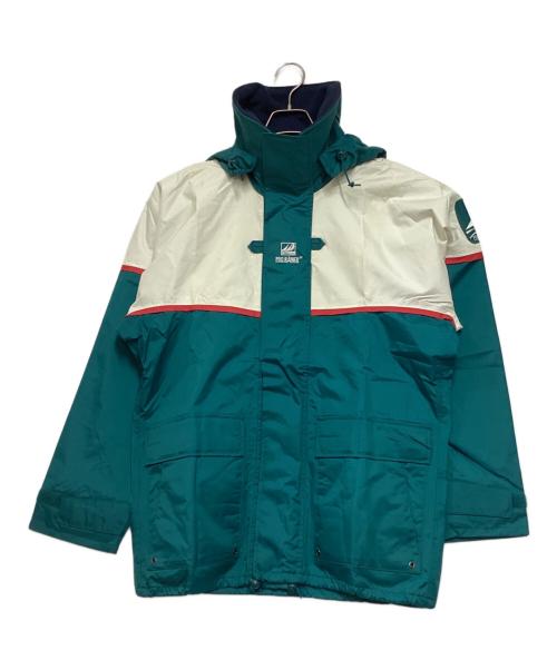 PRO RAINER（プロ レイナー）PRO RAINER (プロ レイナー) レインスーツ ナイロンジャケット グリーン×ホワイト サイズ:XSの古着・服飾アイテム