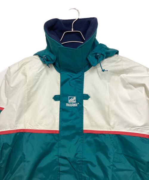 PRO RAINER（プロ レイナー）PRO RAINER (プロ レイナー) レインスーツ ナイロンジャケット グリーン×ホワイト サイズ:XSの古着・服飾アイテム