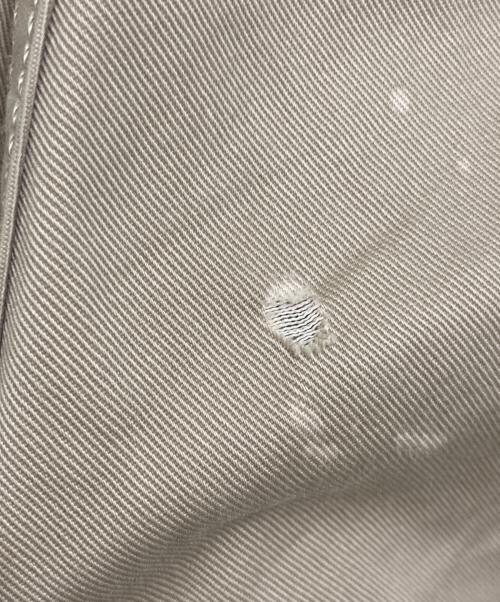 COMME des GARCONS HOMME（コムデギャルソン オム）COMME des GARCONS HOMME (コムデギャルソン オム) ブリーチデザインパンツ ベージュ サイズ:XSの古着・服飾アイテム