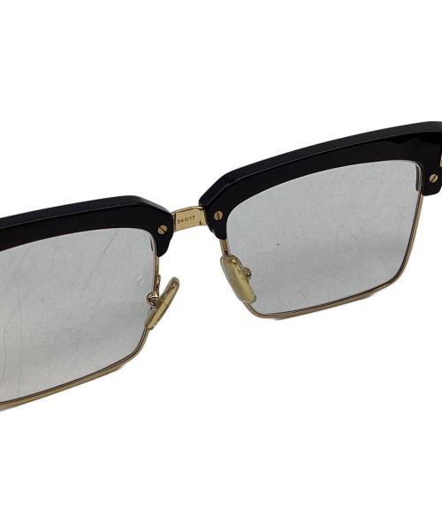 MIU MIU（ミュウミュウ）MIU MIU (ミュウミュウ) ランウェイ スクエア サーモントブロウ メガネ ブラック サイズ:54□17-1AB08Nの古着・服飾アイテム