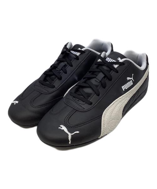 PUMA（プーマ）PUMA (プーマ) SPEEDCAT LTHR ブラック×ホワイト サイズ:US8.5の古着・服飾アイテム