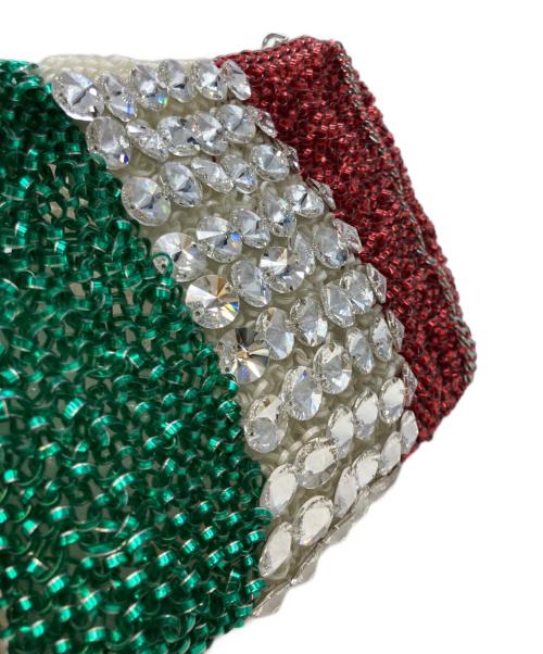 ANTEPRIMA（アンテプリマ）ANTEPRIMA (アンテプリマ) ワイヤーハンドバッグ グリーン×レッドの古着・服飾アイテム