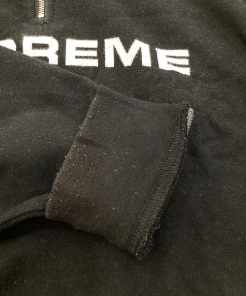 SUPREME（シュプリーム）Supreme (シュプリーム) Jacquard athletic half zip L/S Tee ブラック サイズ:Mの古着・服飾アイテム