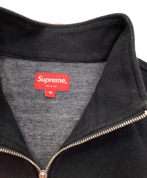 SUPREME（シュプリーム）Supreme (シュプリーム) Jacquard athletic half zip L/S Tee ブラック サイズ:Mの古着・服飾アイテム