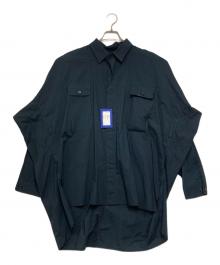 Essay（エッセイ）の古着「DRAPE SHIRT」｜ネイビー