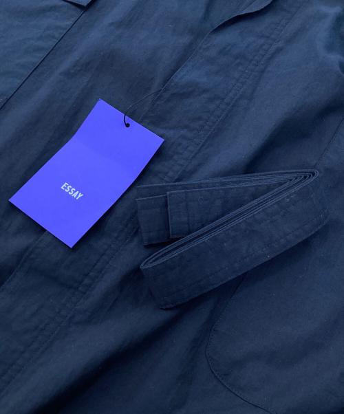 Essay（エッセイ）Essay (エッセイ) DRAPE SHIRT ネイビー サイズ:2の古着・服飾アイテム
