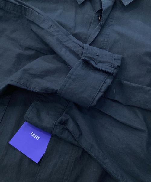 Essay（エッセイ）Essay (エッセイ) DRAPE SHIRT ネイビー サイズ:2の古着・服飾アイテム