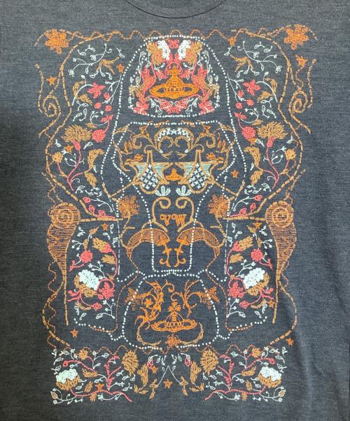 Vivienne Westwood man（ヴィヴィアン ウェストウッド マン）Vivienne Westwood man (ヴィヴィアン ウェストウッド マン) 刺繍カットソー ブルー サイズ:50の古着・服飾アイテム