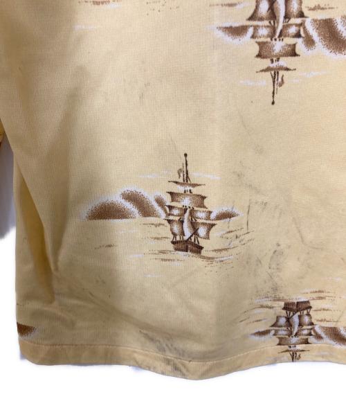 LANCER CALIFORNIA（ランサー カリフォルニア）LANCER CALIFORNIA (ランサー カリフォルニア) 70’S オープンカラーシャツ イエロー サイズ:XXLの古着・服飾アイテム