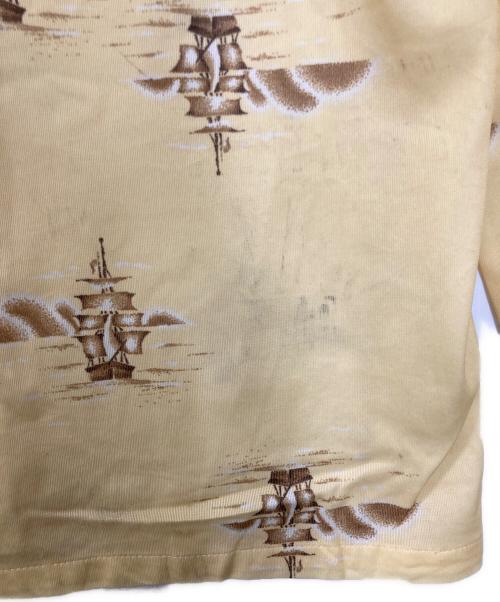 LANCER CALIFORNIA（ランサー カリフォルニア）LANCER CALIFORNIA (ランサー カリフォルニア) 70’S オープンカラーシャツ イエロー サイズ:XXLの古着・服飾アイテム