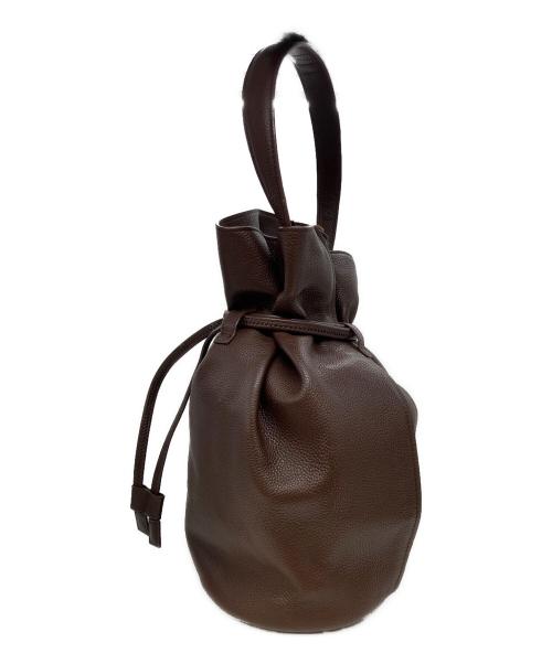 the dilettante（ザ・ディレッタント）the dilettante (ザ・ディレッタント) バケツ型ハンドバッグ ブラウンの古着・服飾アイテム
